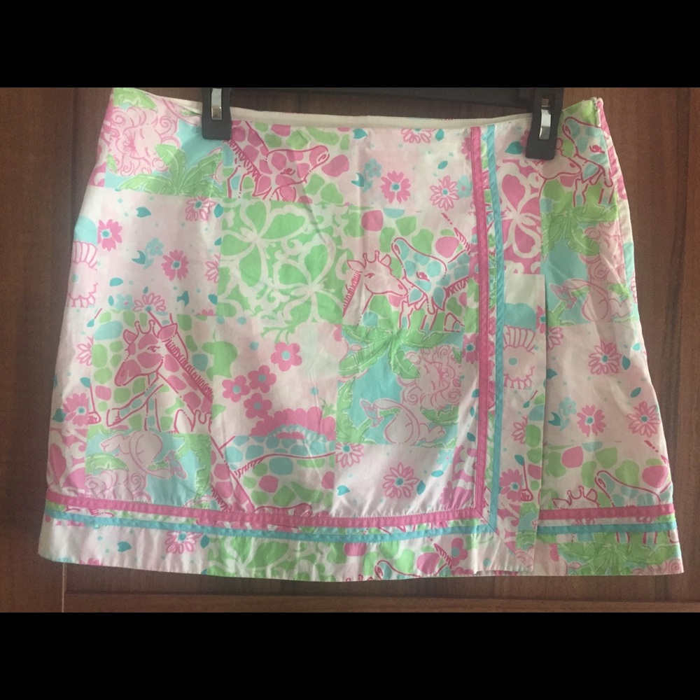 LILLY PULITZER Giraffe Lion Skort Size 8! 🌸🦋